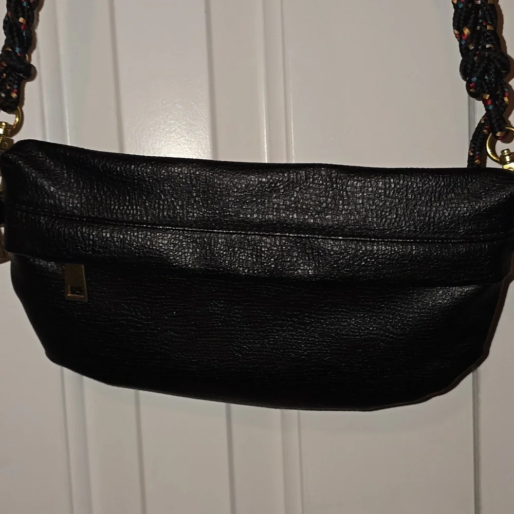 Anthropology Faux Leather Crossbody Convertible Bag - Picture 2 of 7